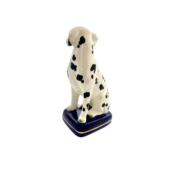 Dog Figurine Pair Dalmatian Statue Fitz and Floyd Style Rare Vintage Decor - Picture 3 of 8